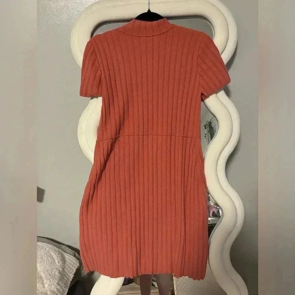 Free People Coral Button-Detail Dress - Picture 3 of 5